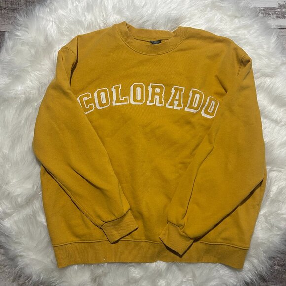 wild fable Tops - WILD FABLE Yellow/Gold colors Colorado Sweatshirt SIZE M